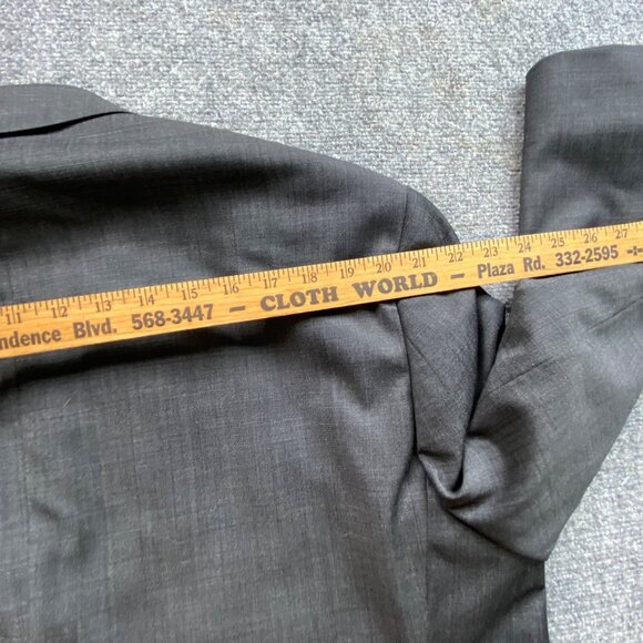 Tommy Hilfiger Blazer Mens 48R Drak Grey Wool-Blend Suit Jacket Sport Coat - Picture 12 of 15